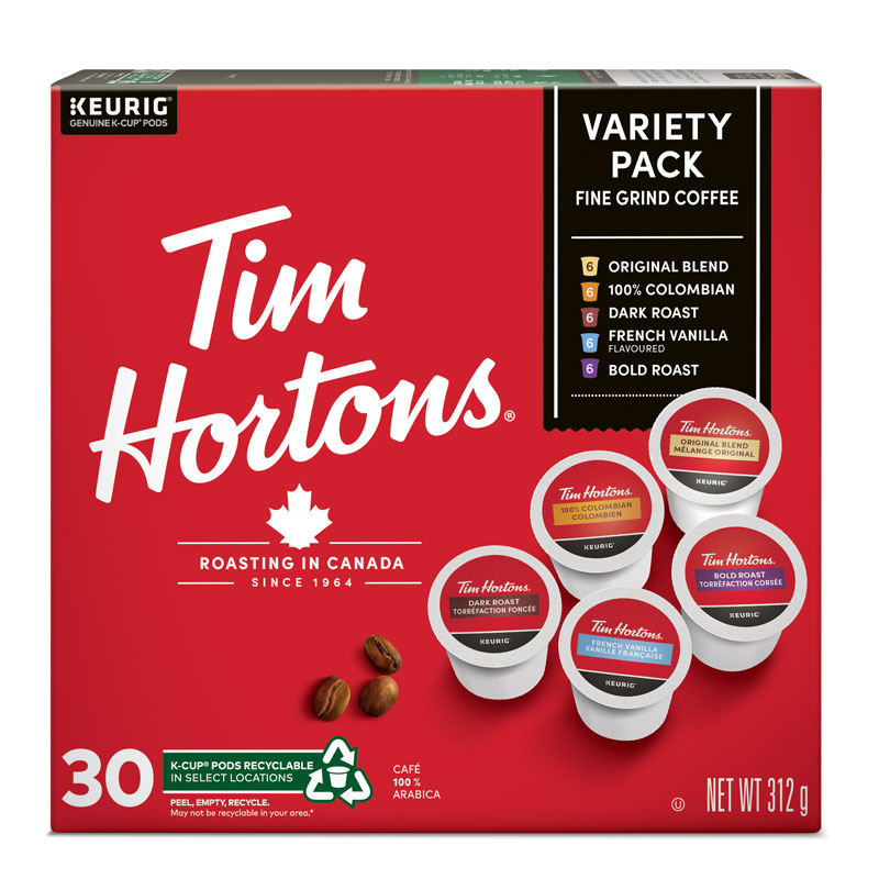 Tim Hortons Coffee Pods Variety Pack 30s London Drugs