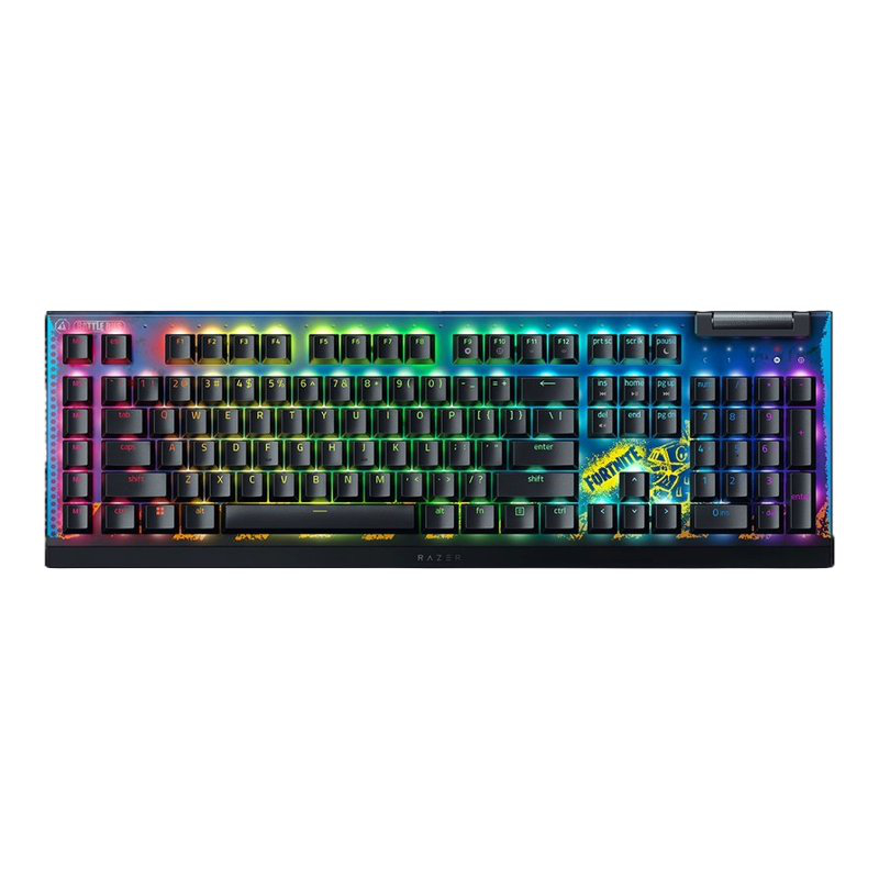 Razer BlackWidow V4 X Fortnite Edition Gaming Keyboard - Razer Yellow Mechanical Switch - RZ03-04703600-R3M1