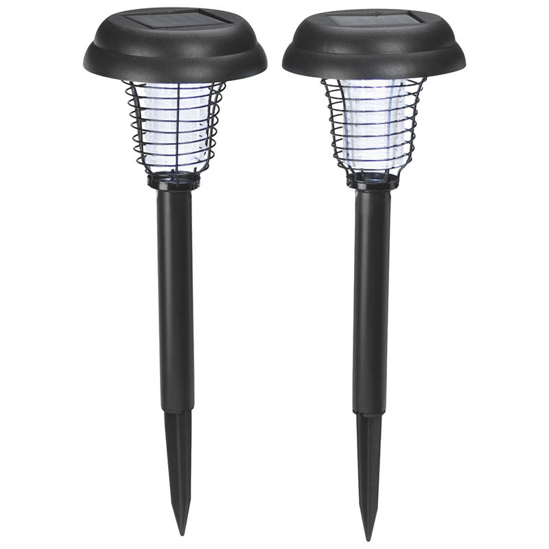 Moonrays LED Garden Garden Light / Bug Zapper - Black - 2's
