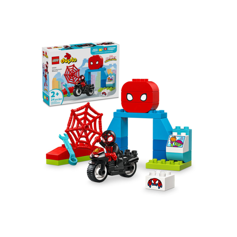 LEGO DUPLO Marvel Spidey Amazing Friends - Spin's Motorcycle Adventure