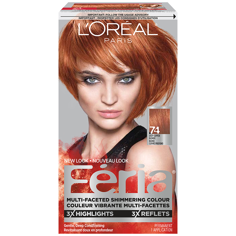L Oreal Feria Hair Colour 74 Deep Copper Blonde London Drugs