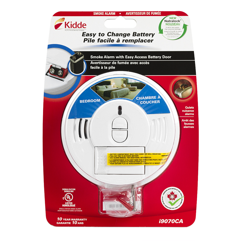 Kidde Battery Operated Smoke Alarm with Hush Button - 0976/I9070