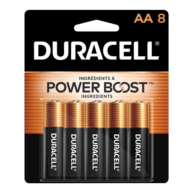 Duracell Coppertop AA Alkaline Batteries - 8 pack