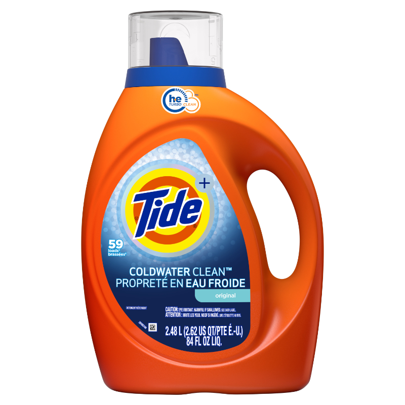 Tide Liquid HE Cold Water Laundry Detergent Fresh Scent 2.72L