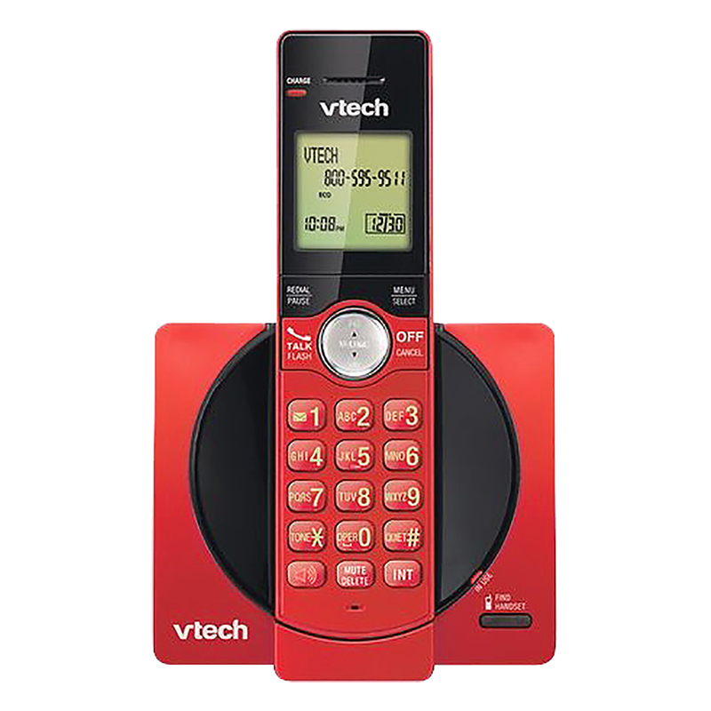 VTech Dect CS Series Cordless Phone with caller ID/Call Waiting - Red - CS691916