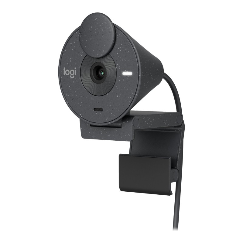 Logitech Brio 300 Full HD Webcam with Privacy Shutter - Graphite - 960-001497