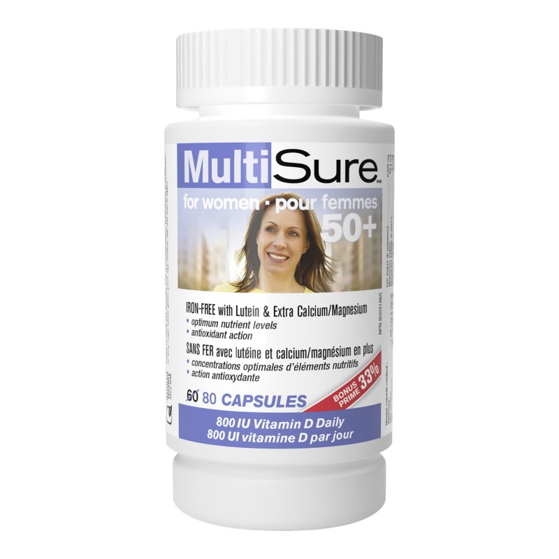 Webber Multisure 50 Multivitamin And Mineral Supplement Women 60s London Drugs 5655