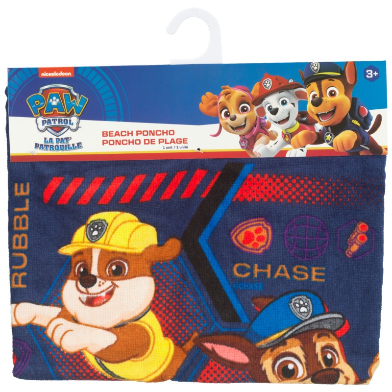 Paw Patrol Chase Poncho - 60x60