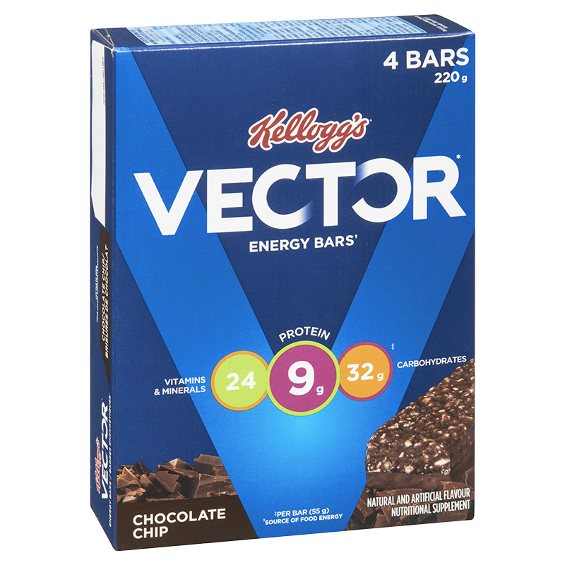 Kellogg S Vector Energy Bars Chocolate Chip 4 Pack London Drugs