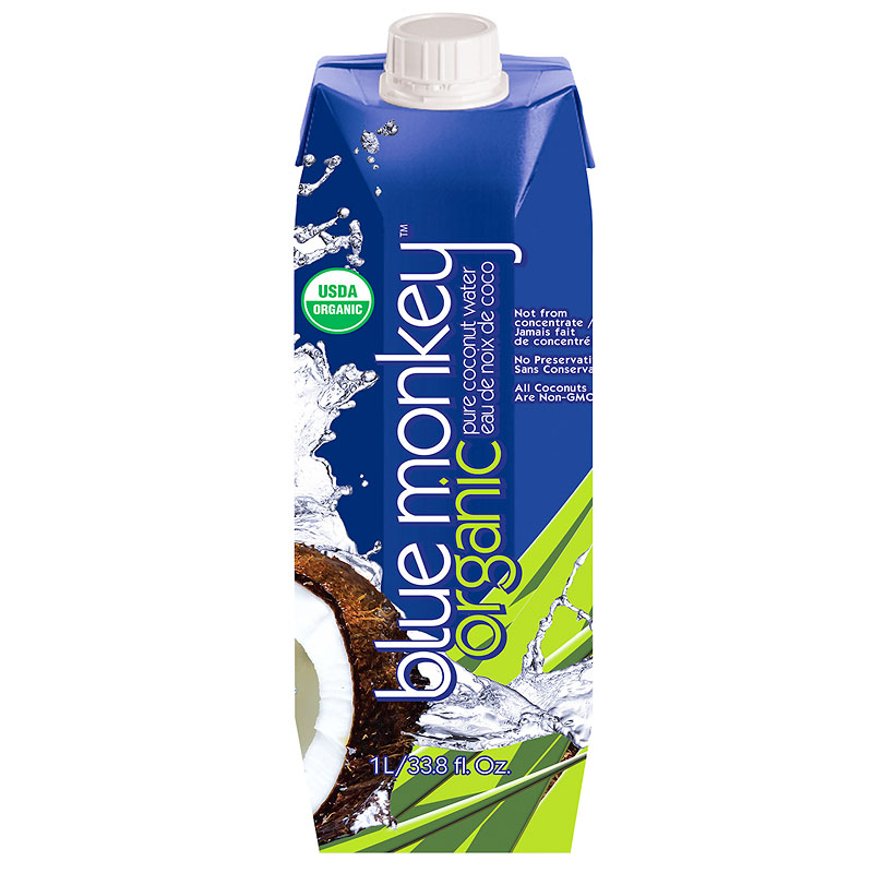 Blue Monkey Organic Pure Coconut Water - 1L