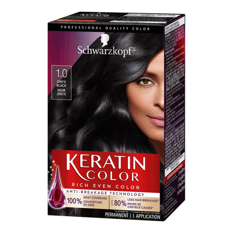 Schwarzkopf Keratin Color Hair Color - Onyx Black (1.0)