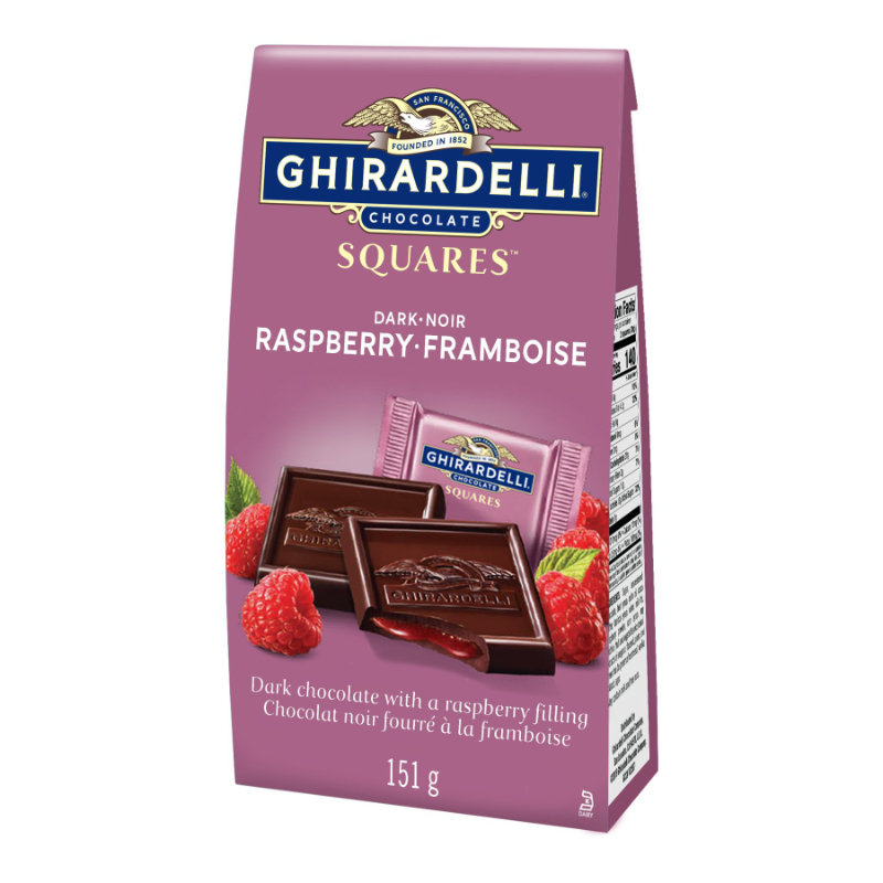 Ghirardelli Raspberry Dark Chocolate Squares - 151g