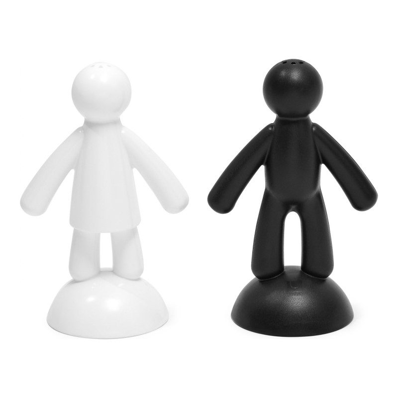 Umbra Buddy Salt and Pepper Shaker Set - Black/White