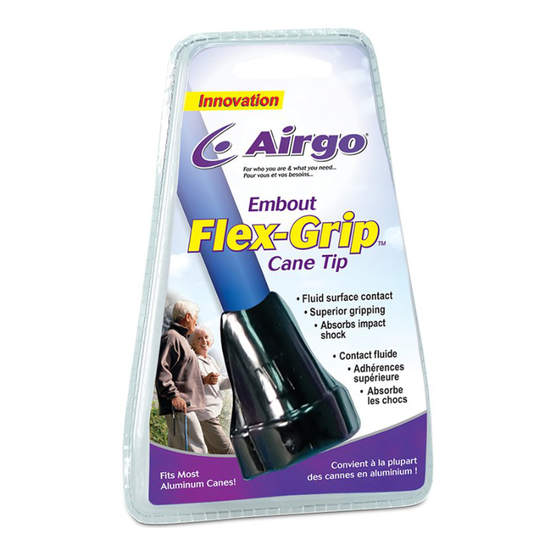 Airgo Flex-Grip Cane Tip - Black