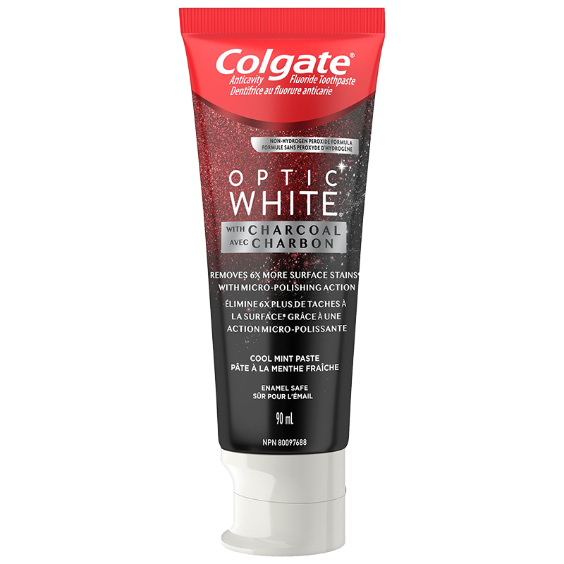 Colgate Optic White with Charcoal Toothpaste - Cool Mint - 90ml