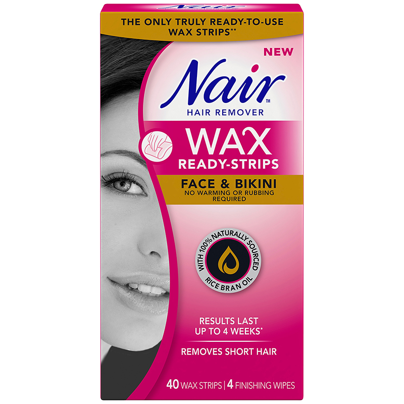 Nair Hair Remover Wax Ready Strips Face Bikini 40 S 4s