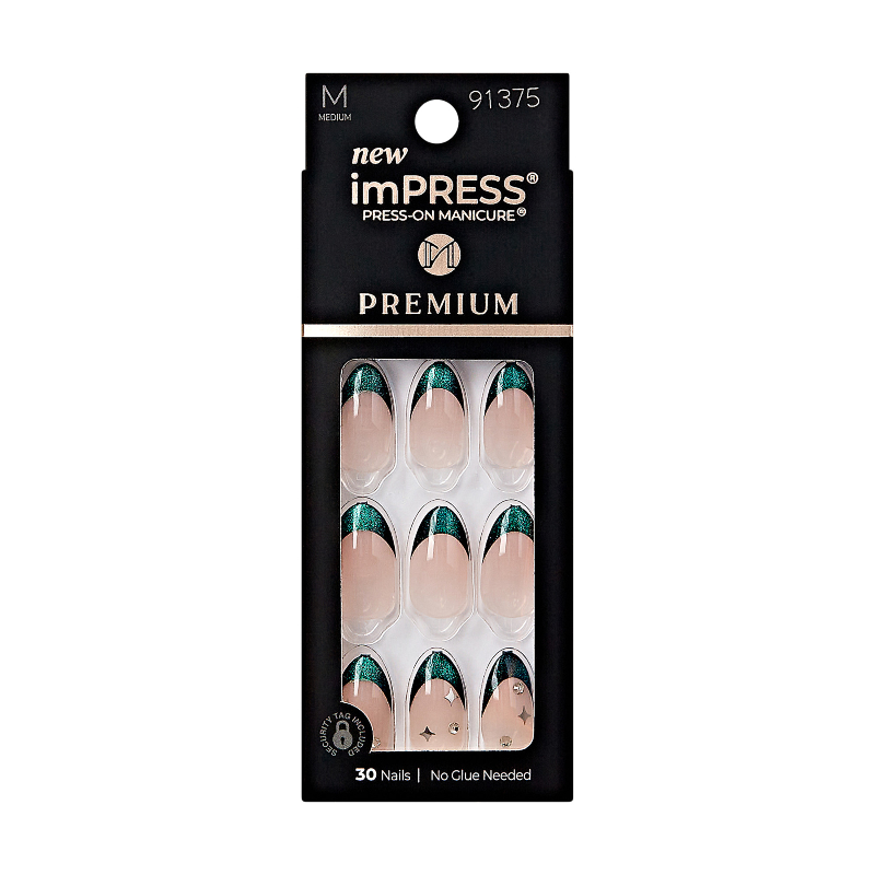 ImPRESS Press-on Manicure Premium False Nails Kit - Medium - Almond - Visions - 30's