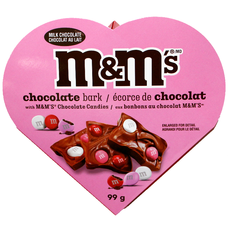 MandM's Milk Chocolate Bark with Chocolate Candies - 99g