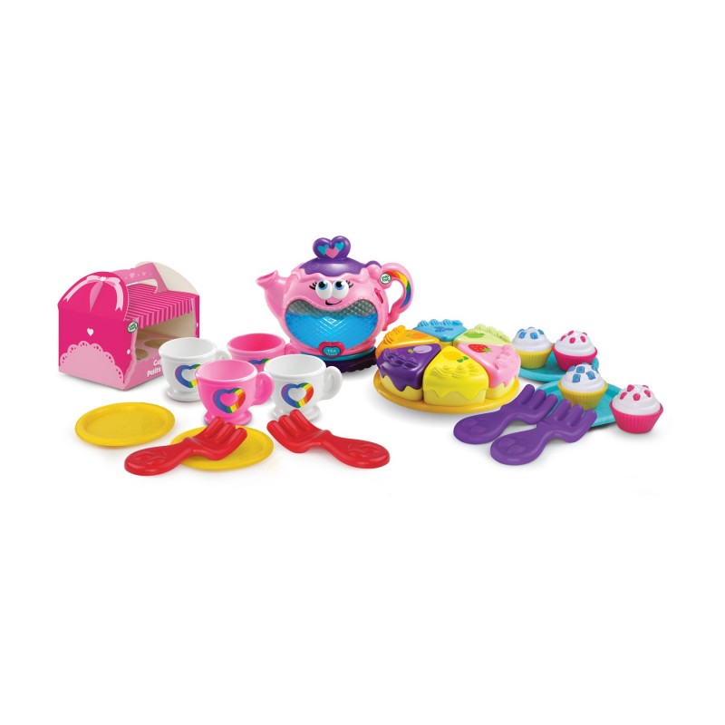 LEAP FROG MUSICAL RAINBOW TEA PARTY DELUXE SET, Leapfrog Musical Rainbow  Tea Party