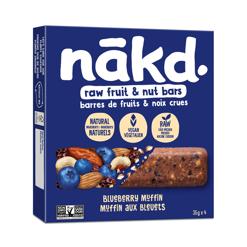 NAKD BLUEBERRY MUFFIN BARS 4PK