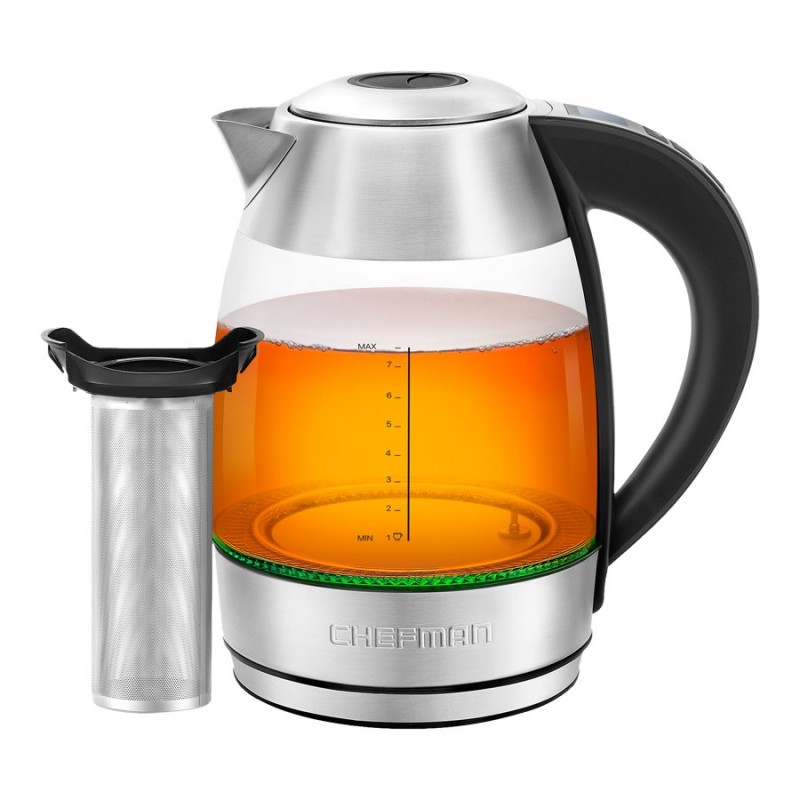 Chefman Electric Kettle - 1.8L - Stainless Steel - RJ11-17-TCTI-V2-CO