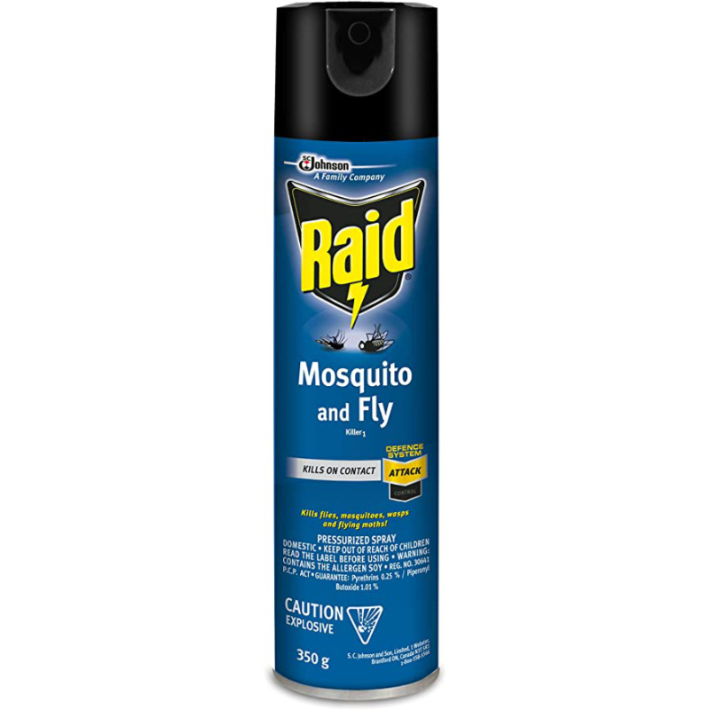 Raid Mosquito and Fly Killer 1 Insecticide - 350g