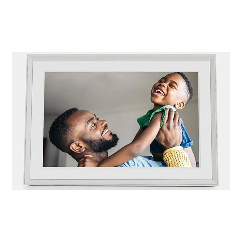 Aura Frames Carver Mat 10.1-inch Wi-Fi Digital Photo Frame - Clay with White Mat - AF900MWHT