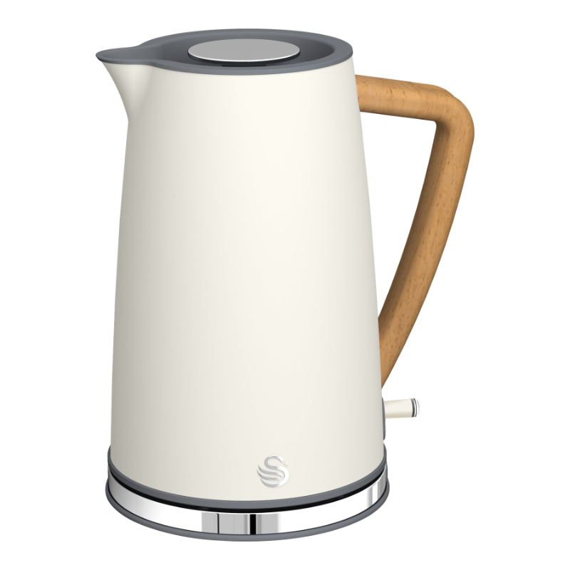 Swan Nordic Cordless Kettle - 1.7L - Cotton White - SK14610WHTN