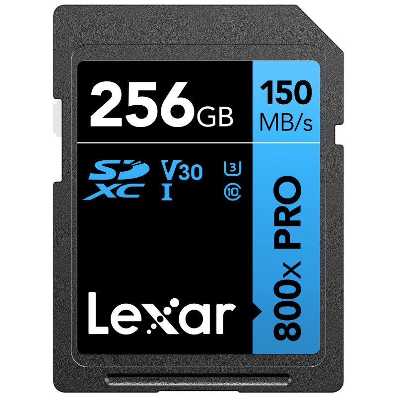 Lexar 800X Pro Sd 256 GB - Black/Blue