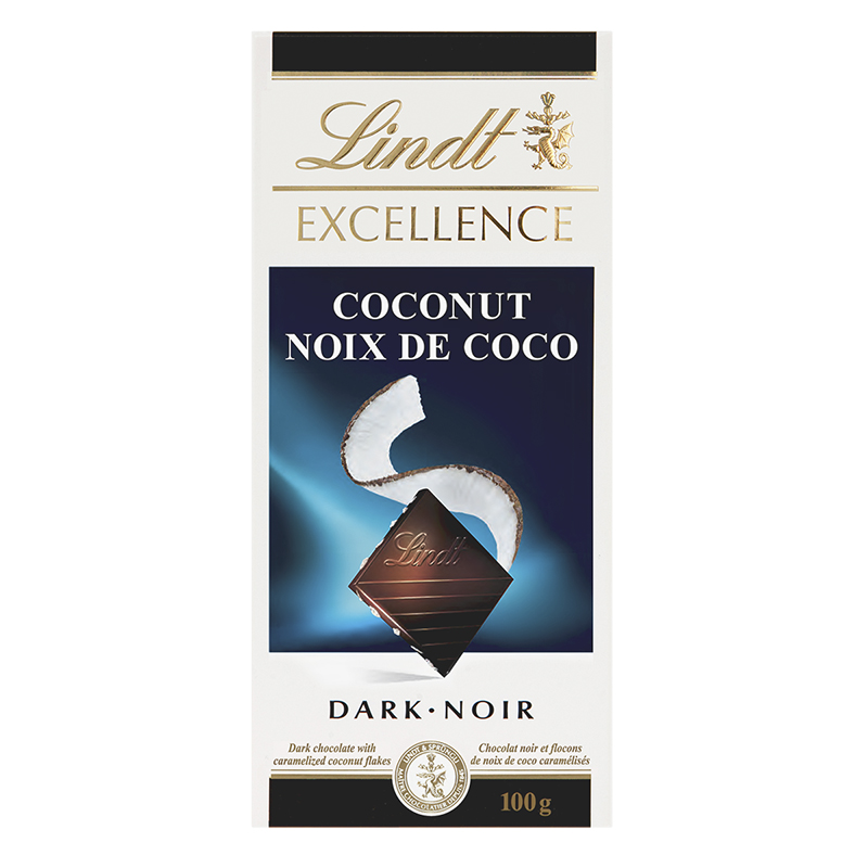 Lindt Excellence Coconut Dark Chocolate G London Drugs