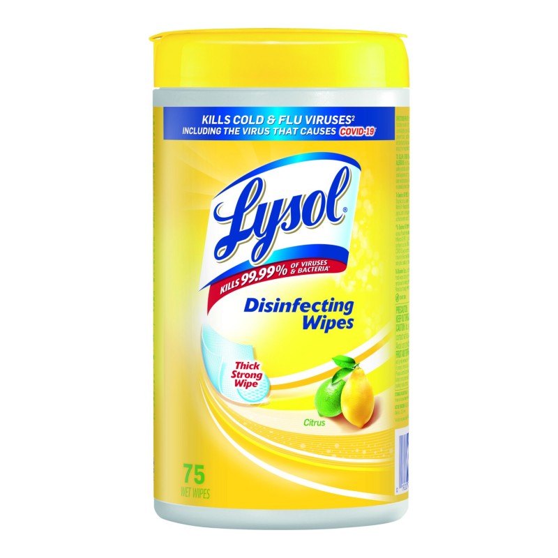 Lysol Disinfecting Wipes - Citrus - 75's