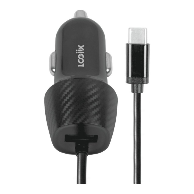 LOGiiX Power Lite USB-A & USB-C Car Power Adapter - LGX-13575