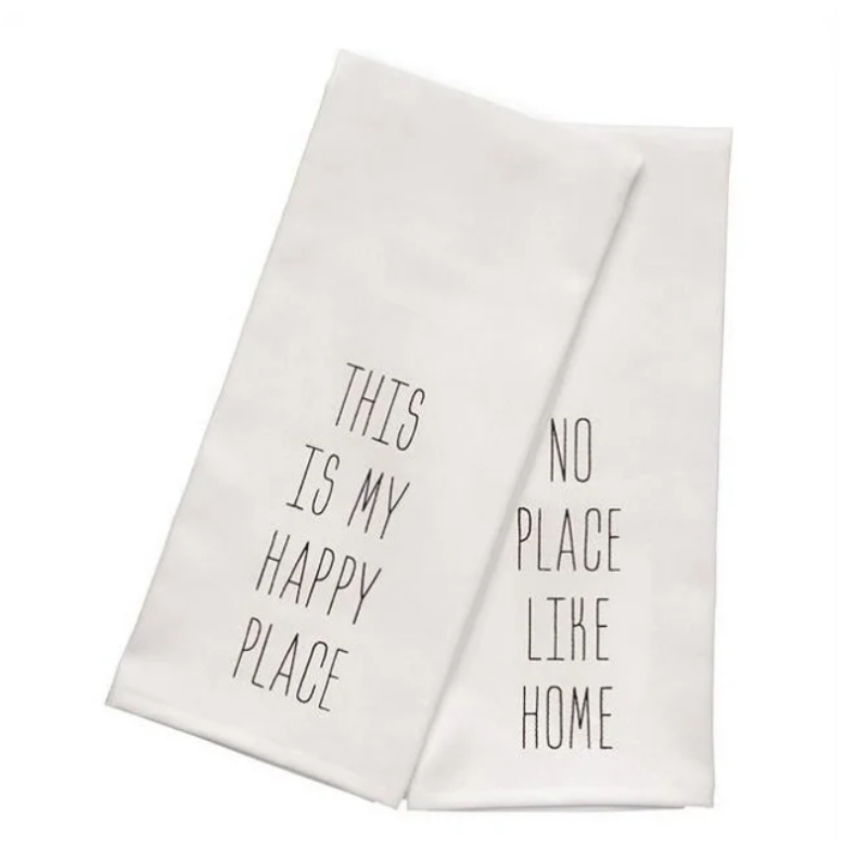 Home Kitchen Towels - Happy Place - 2 pack