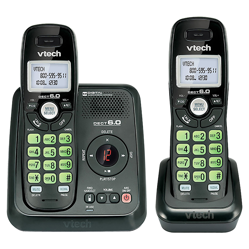 vtech-2-handset-cordless-phone-with-answering-machine-black