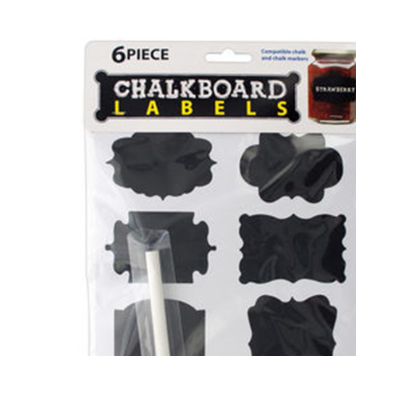 Chalkboard Labels - Black - 6 Piece