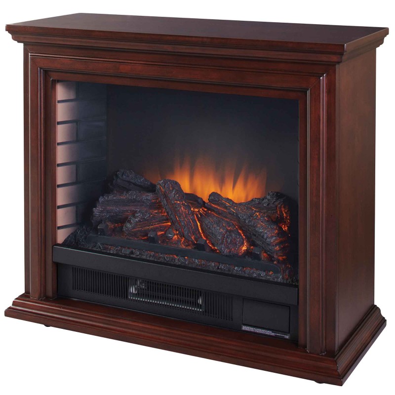 Pleasant Hearth Electric Fireplace - Brown - GLF-5002-68