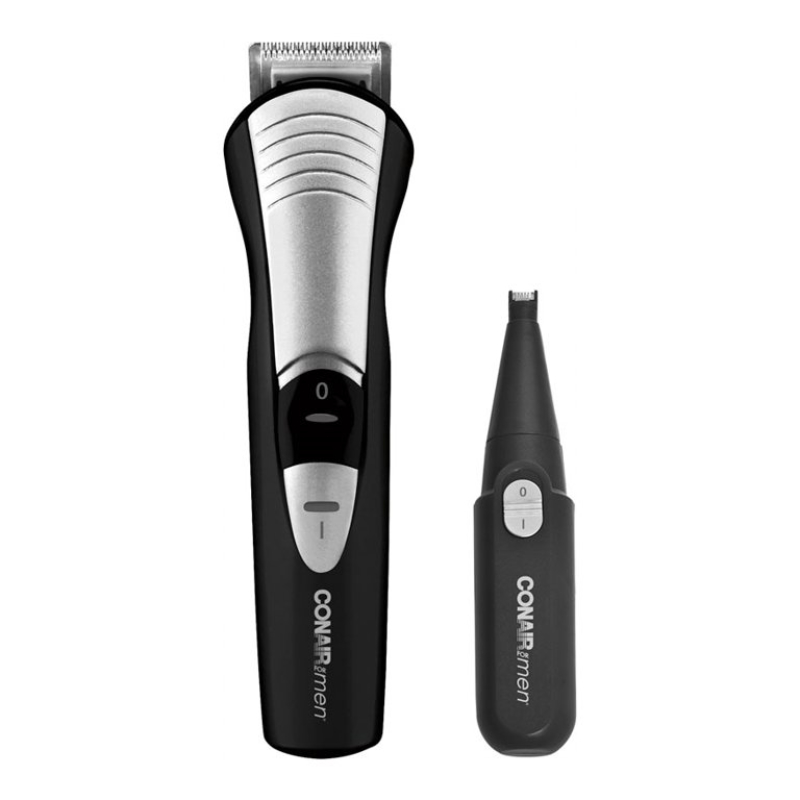 Conair for Men Cordless Trimmer with Nose and Ear Trimmer - Black - GMT187NC