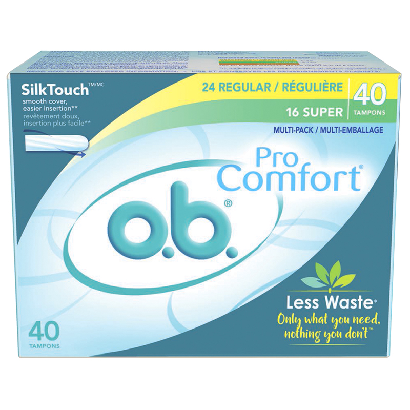 O.B. Tampons Pro Comfort Multipack 40's London Drugs