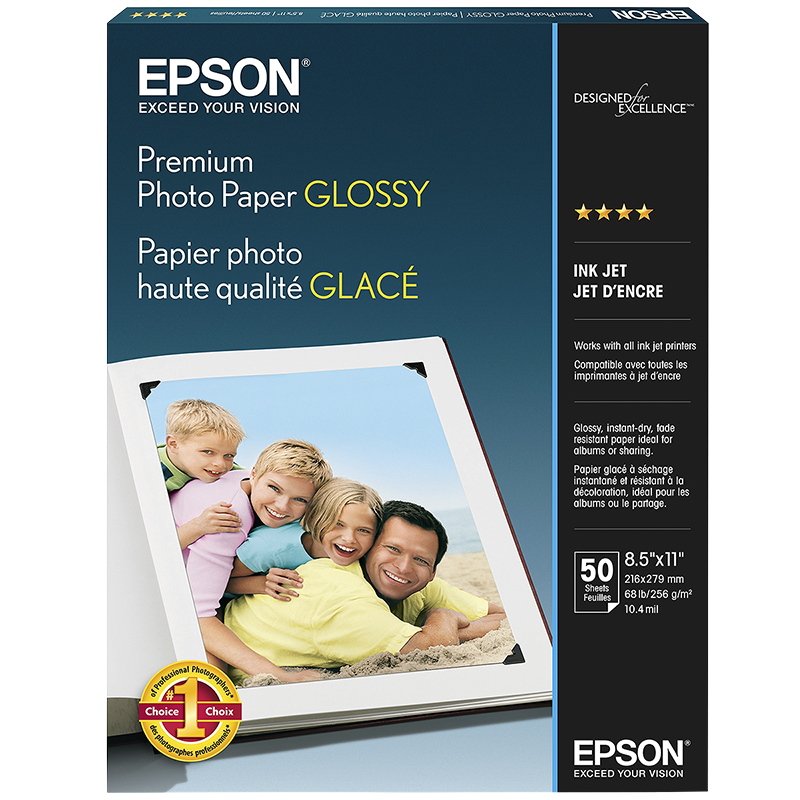 Epson Premium Glossy Photo Paper - 50 sheets