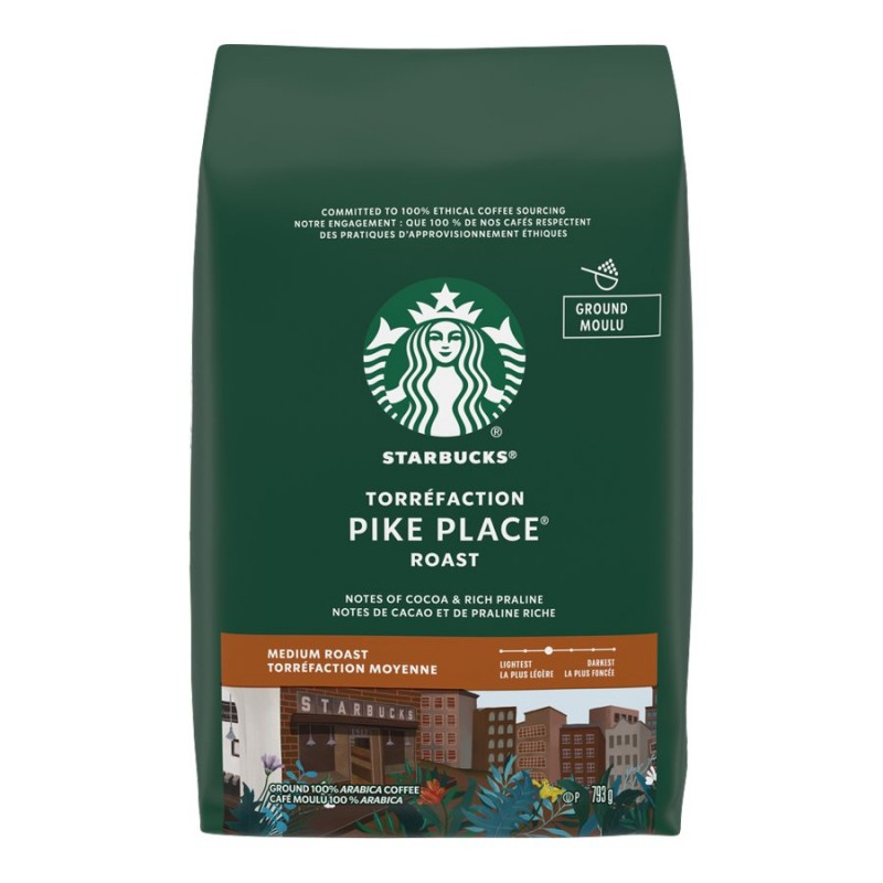 Starbucks Coffee - Pike Place Medium Roast - Ground Coffee - 793g