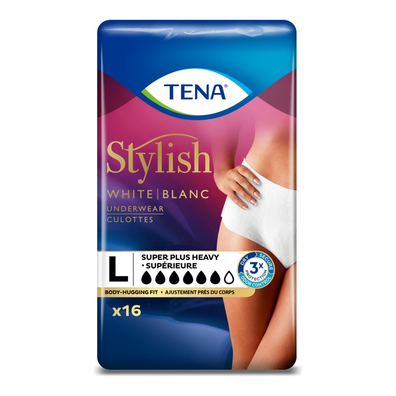TENA Stylish Body Hugging Incontinence Underwear Super Plus Heavy