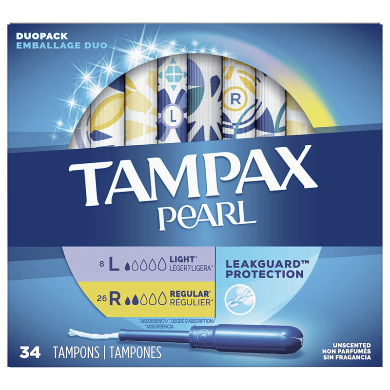 Tampax Pearl DuoPack - Light/Regular - 34s