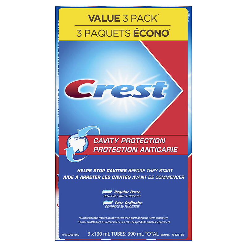 Crest Toothpaste Value Pack Regular 3 x 130ml London Drugs