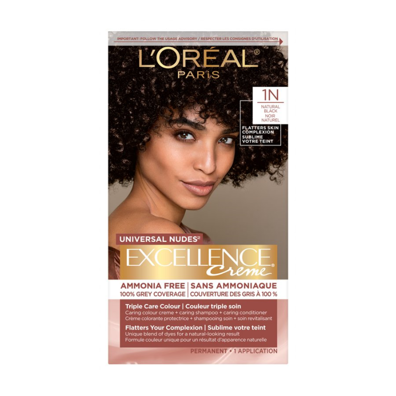 L'Oreal Paris Excellence Creme Universal Nudes Permanent Hair Color - Natural Black (1N)