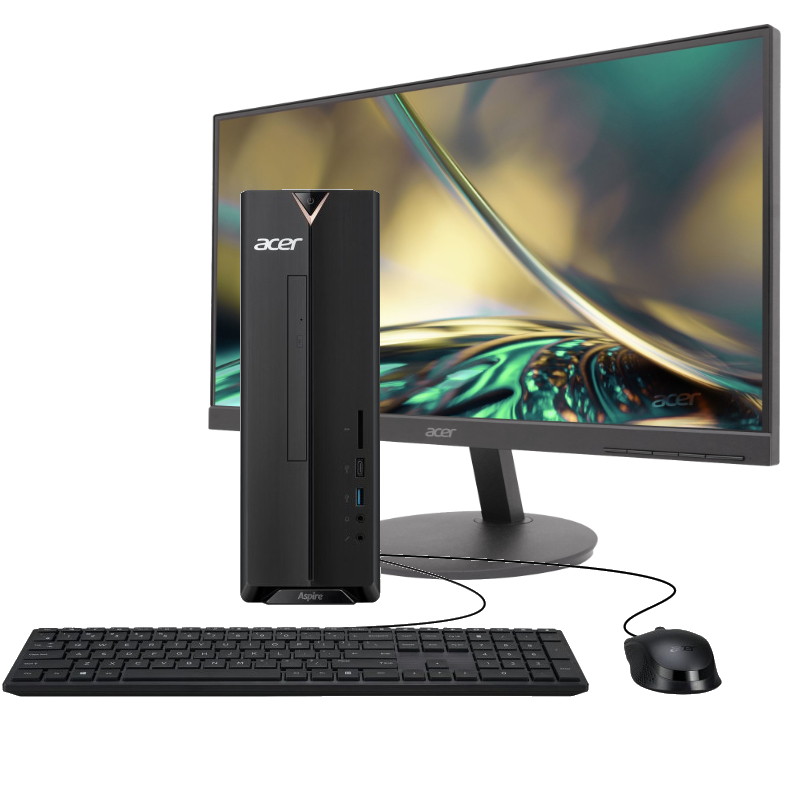Acer Aspire XC-840 Desktop Computer with Acer 22inch Full HD LED Monitor -  PKG #56097