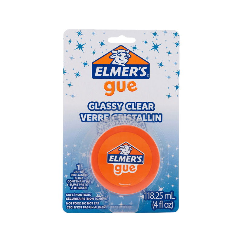 Elmer's GUE Pre-Made Slime, Glassy Clear Slime, Great for Mixing in Ad –  The English Bookshop