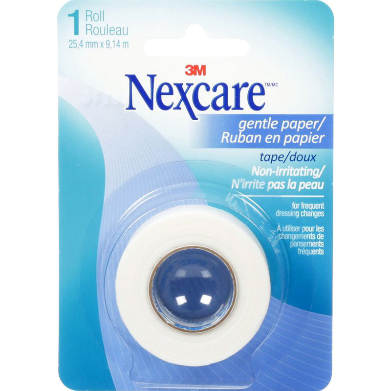 Pack-n-Tape  3M 781-1PK Nexcare Gentle Paper First Aid Tape, 1 in x 10 yds