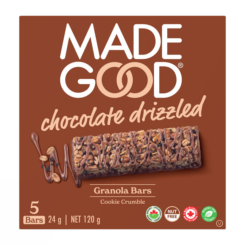 Made Good Chocolate Drizzled Granola Bar - Cookie Crumble - 120g/5pk