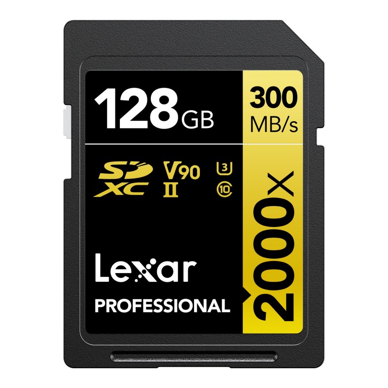 Lexar Professional 2000x SD Card - 128GB - LSD2000128G-BNNNU