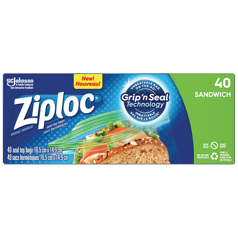 Ziploc Easy Open Sandwich Bags - 40s